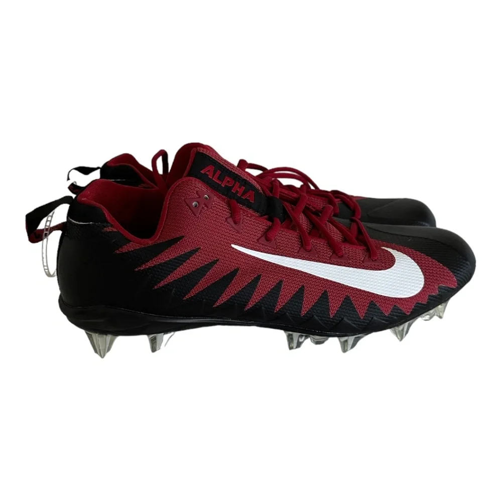 Nike Alpha Menace Low Football Cleats Shoes AJ26606-010 Maroon Men's Size 12